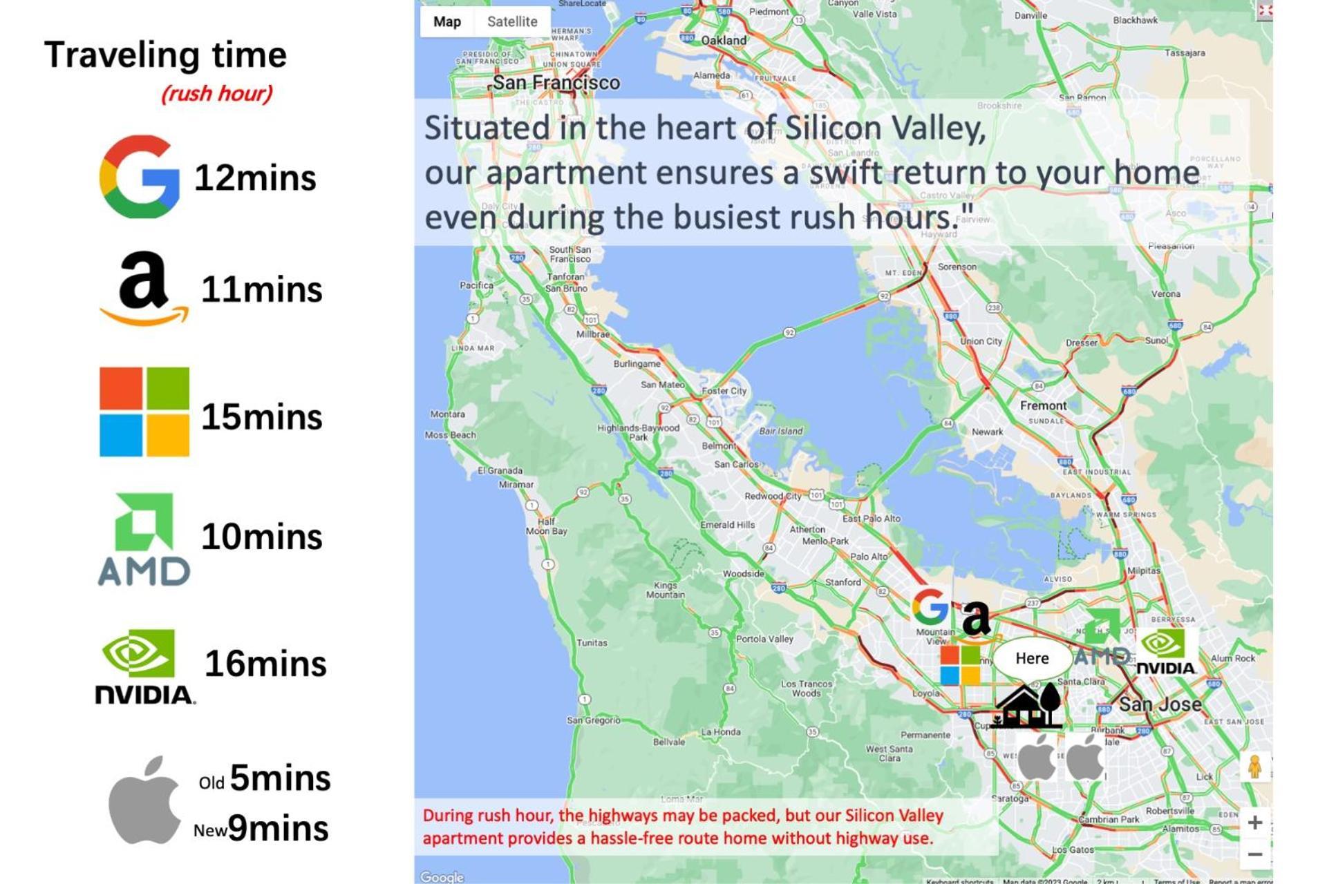 2Br Apt With Brand New Super Quite Ac, Washer, Dryer, Free Ev Station, Free Parking In Cupertino ซันนีเวล ภายนอก รูปภาพ